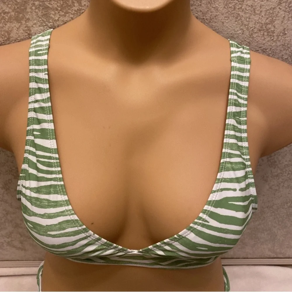 SHEIN Green Zebra Print Bikini